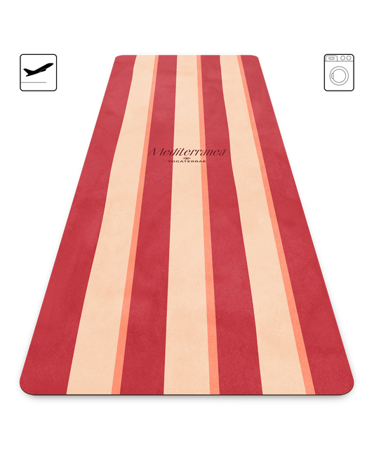 TAPIS DE YOGA VOYAGE 1 MM ANTIDÉRAPANT MICROFIBRE POSITANO – MEDITERRANEA
