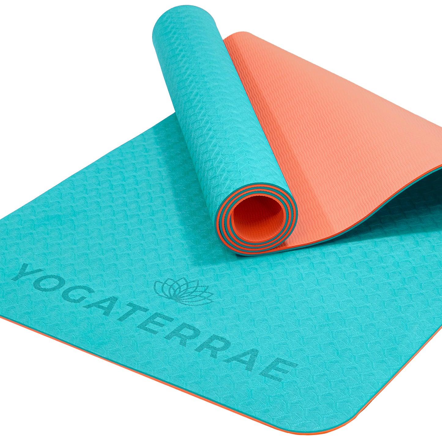TAPIS DE YOGA STUDIO TURQUOISE CORAIL