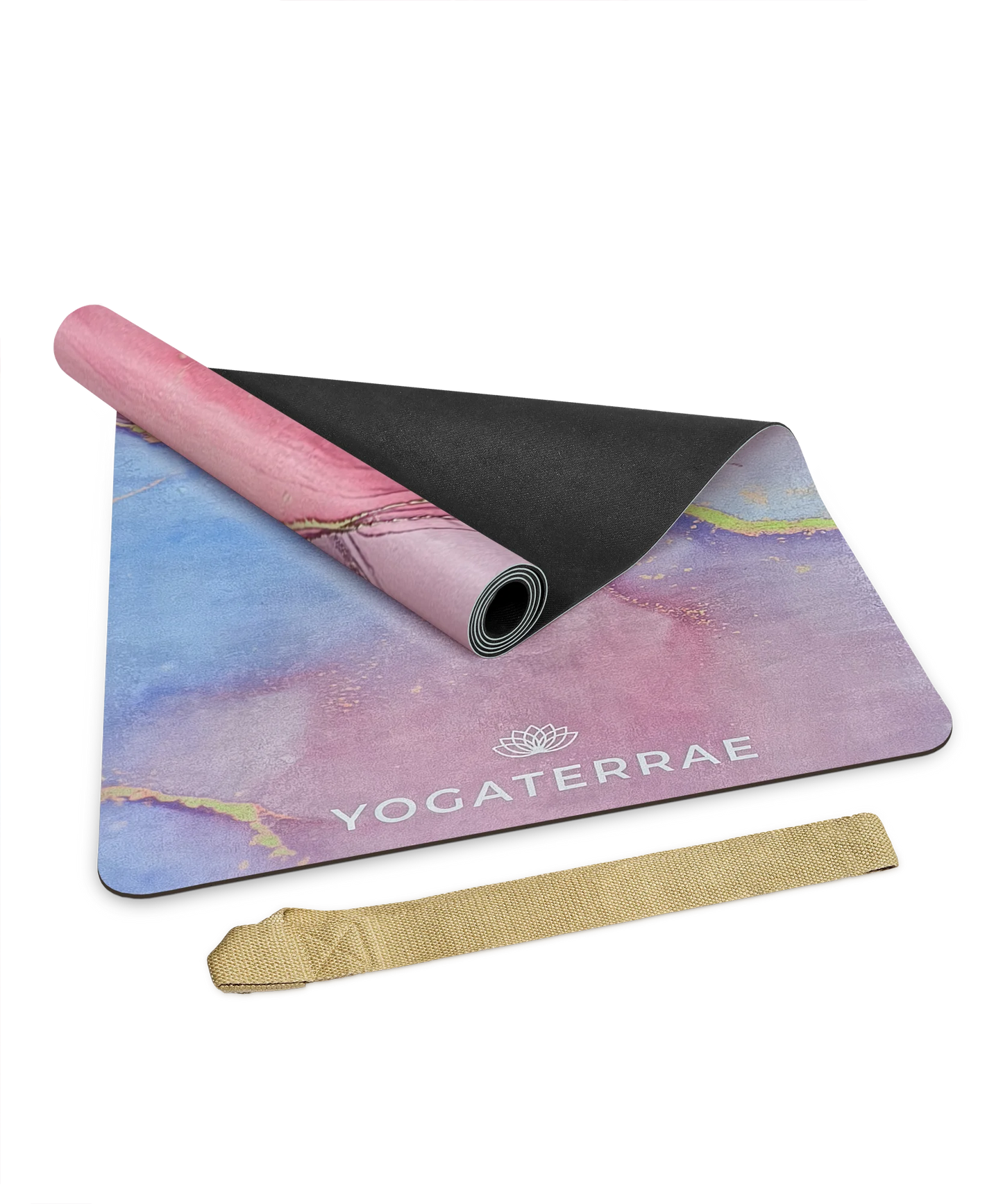 YOGAMATTE AUS MIKROFASER-VELOURS UND NATURKAUTSCHUK RATNA COMFORT
