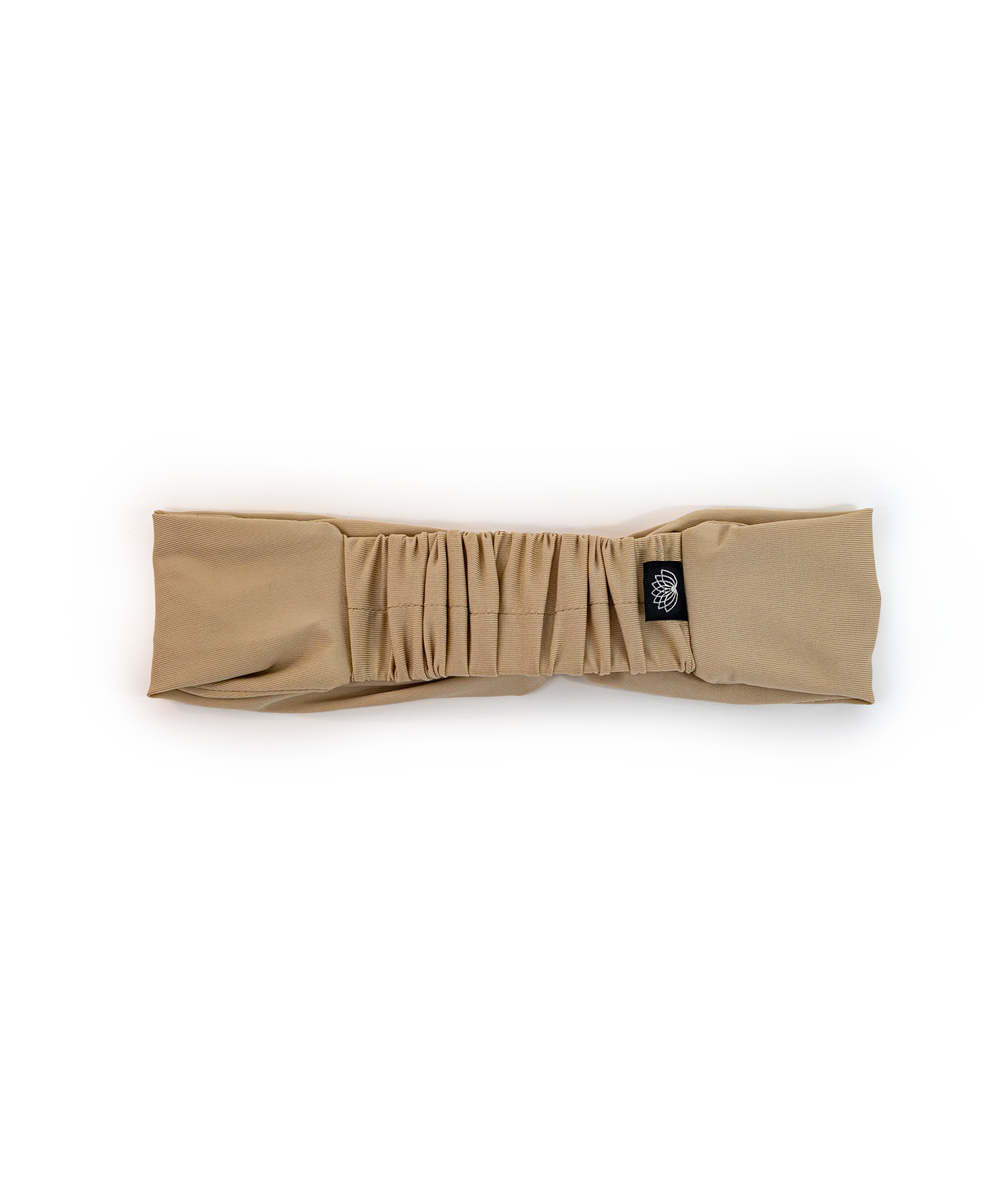 BANDEAU TWIST NOEUD POUR CHEVEUX CONFORT STYLE DOUX EXTENSIBLE BEIGE