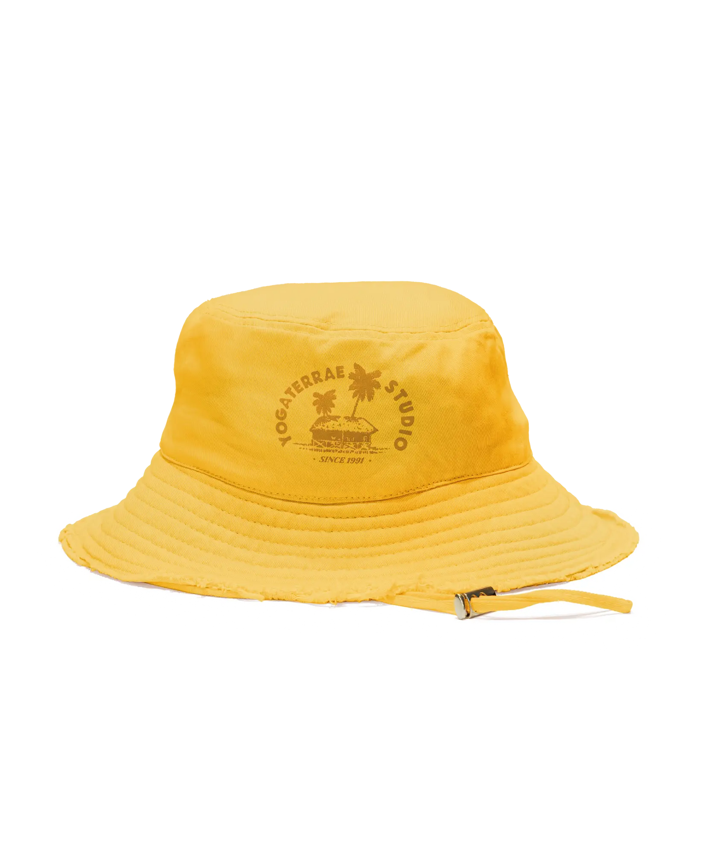 BOB BOHÈME CHIC COTON JAUNE ANDALOU LARGES BORDS EFFILOCHÉS