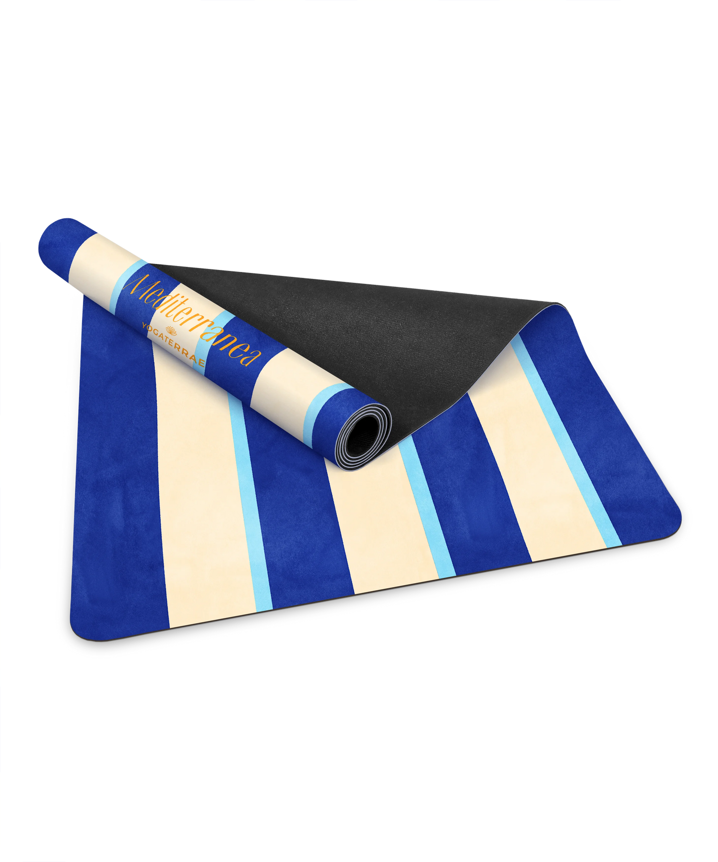 TAPIS DE YOGA VOYAGE ANTIDÉRAPANT MICROFIBRE SANTORIN – MEDITERRANEA