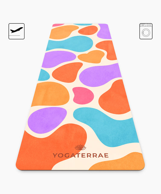 TAPIS DE YOGA VOYAGE 1 MM ANTIDÉRAPANT MICROFIBRE MEXICO – NOMADE