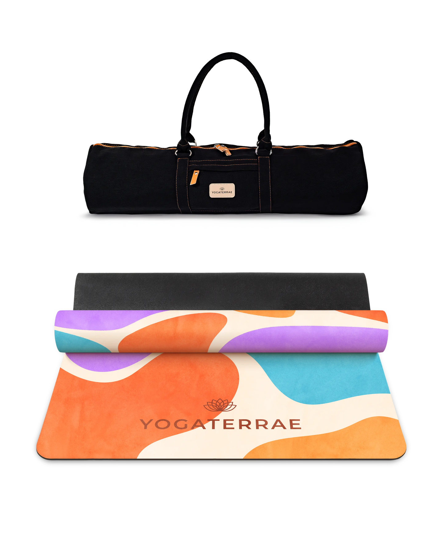 TAPIS DE YOGA CONFORT 3.5 MM ANTIDÉRAPANT MICROFIBRE MEXICO – NOMADE AVEC SAC