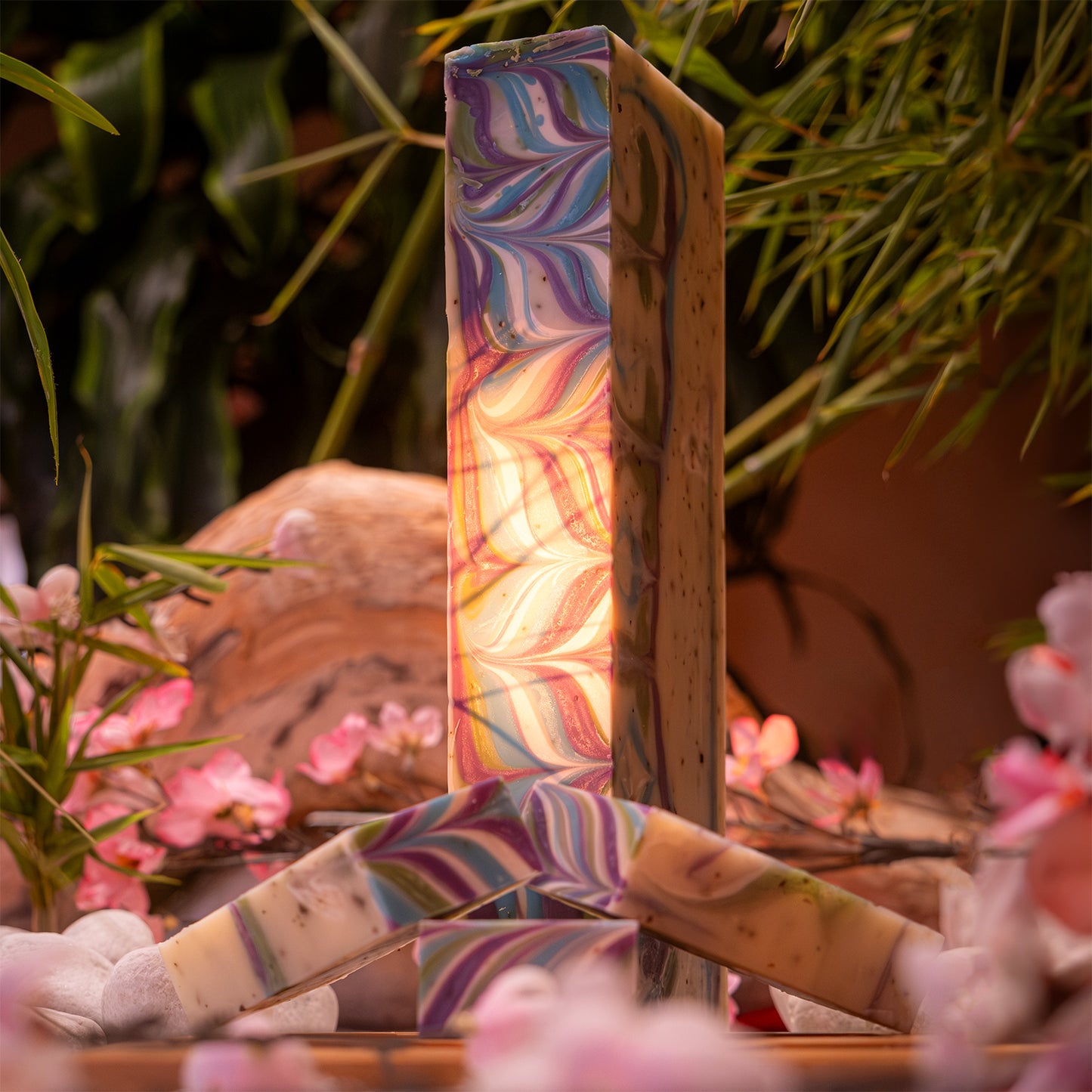 BARRE DE SAVON NATUREL N°38 TISANE (LAVANDE DOUBLE MENTHE)