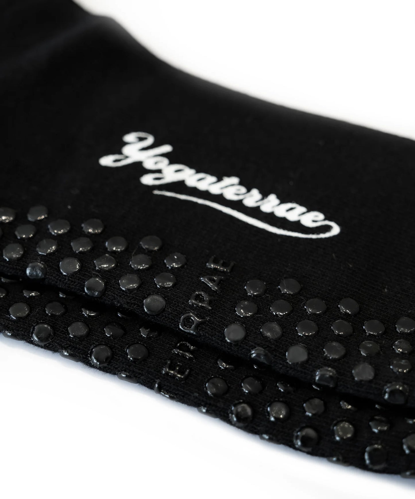 CHAUSSETTES FEMME ANTIDÉRAPANTES RAYURES CONTRASTÉES, NOIR