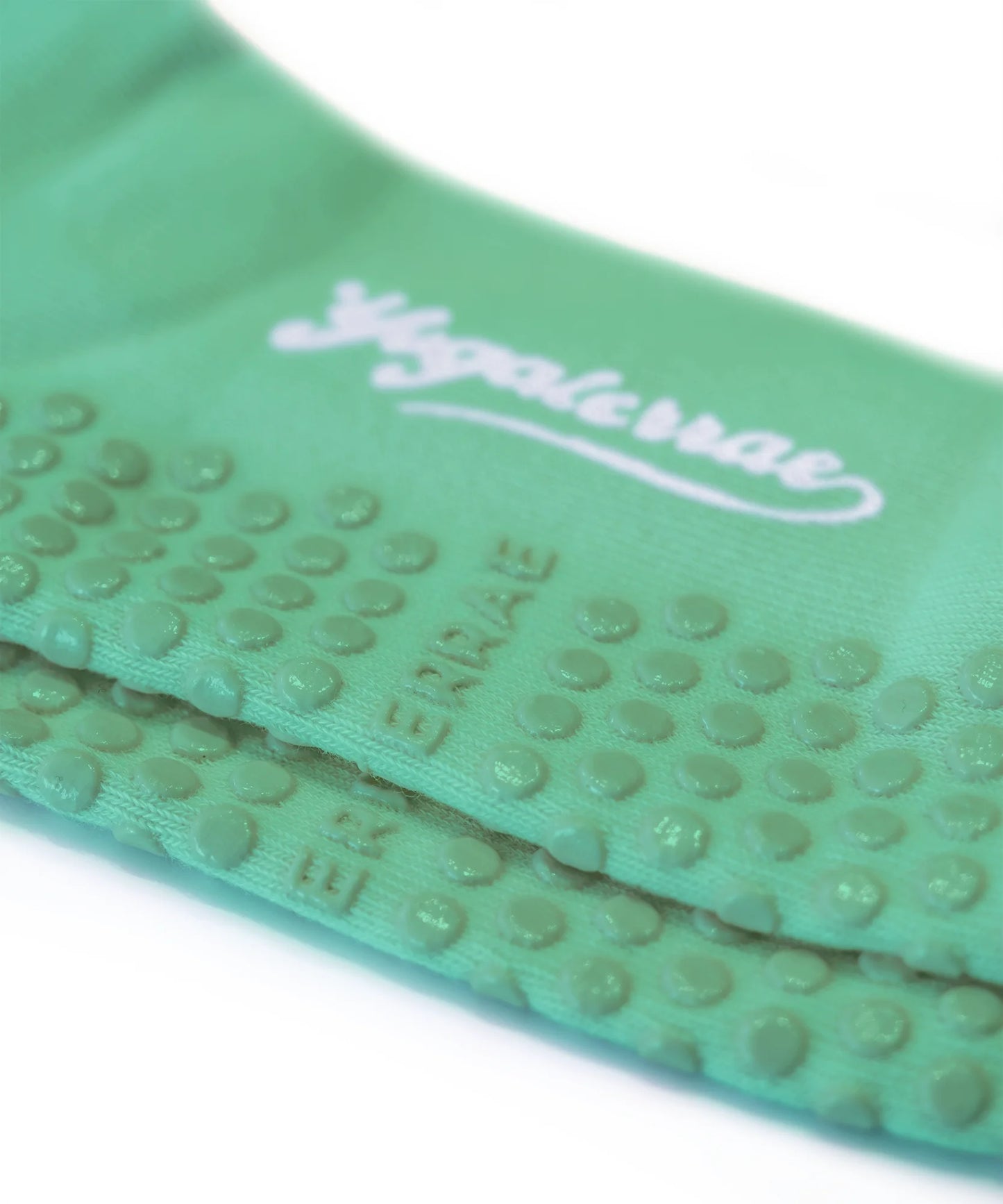 CHAUSSETTES FEMME ANTIDÉRAPANTES RAYURES CONTRASTÉES, VERT