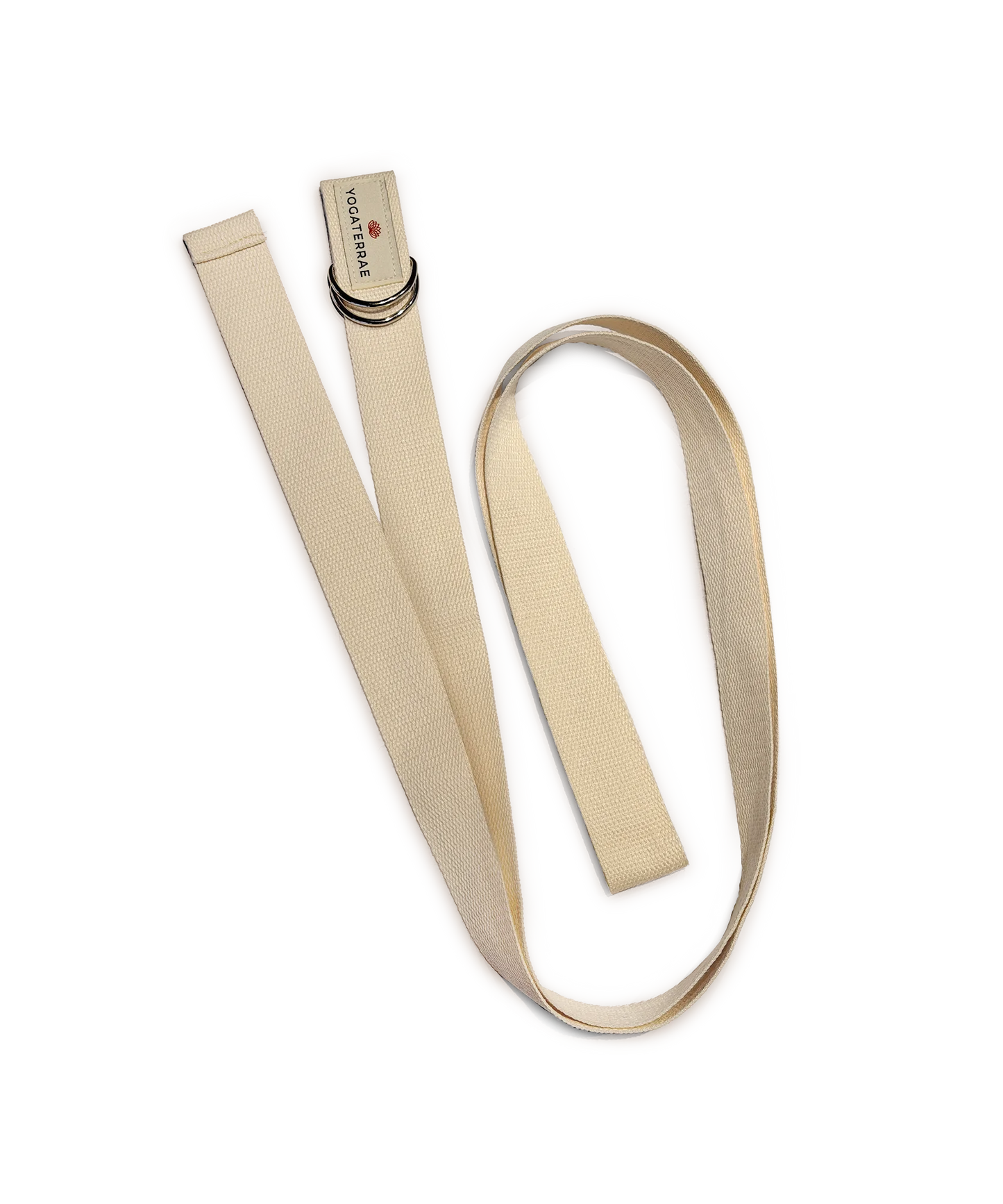 SANGLE DE YOGA BEIGE AVEC BOUCLES – 230 cm