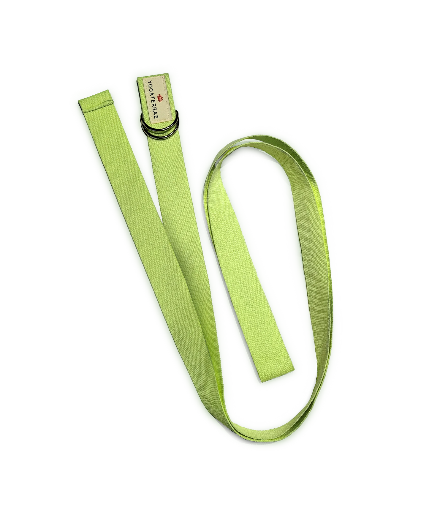 SANGLE DE YOGA VERT TENDRE AVEC BOUCLES – 230 cm