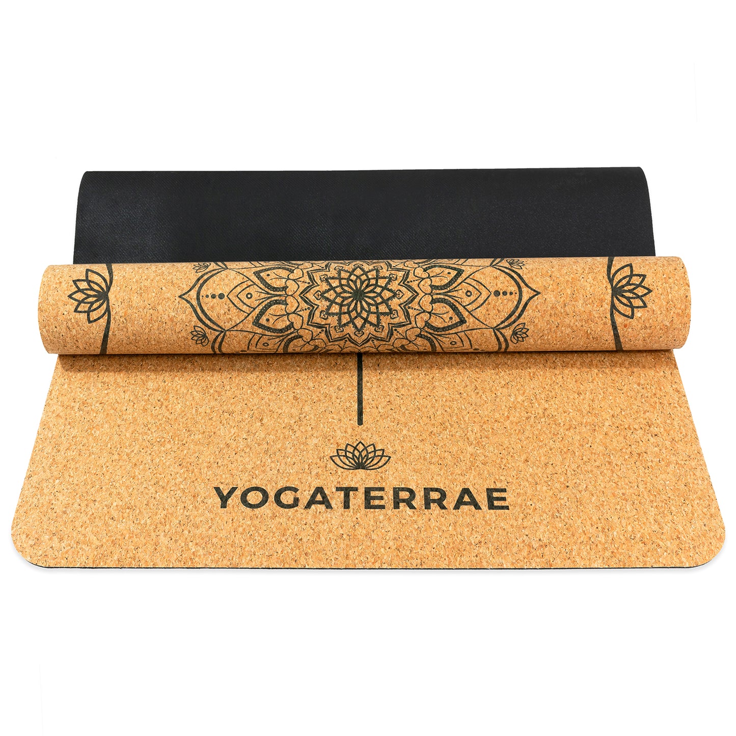 TAPIS DE YOGA MANDALA EN LIÈGE ET CAOUTCHOUC NATURELS