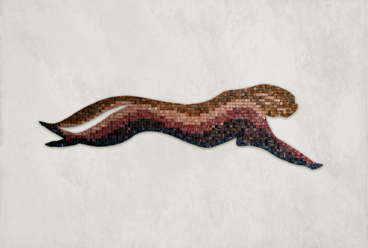 OEUVRE MOSAÏQUE STUDIO MOTION GOLD CHEETAH