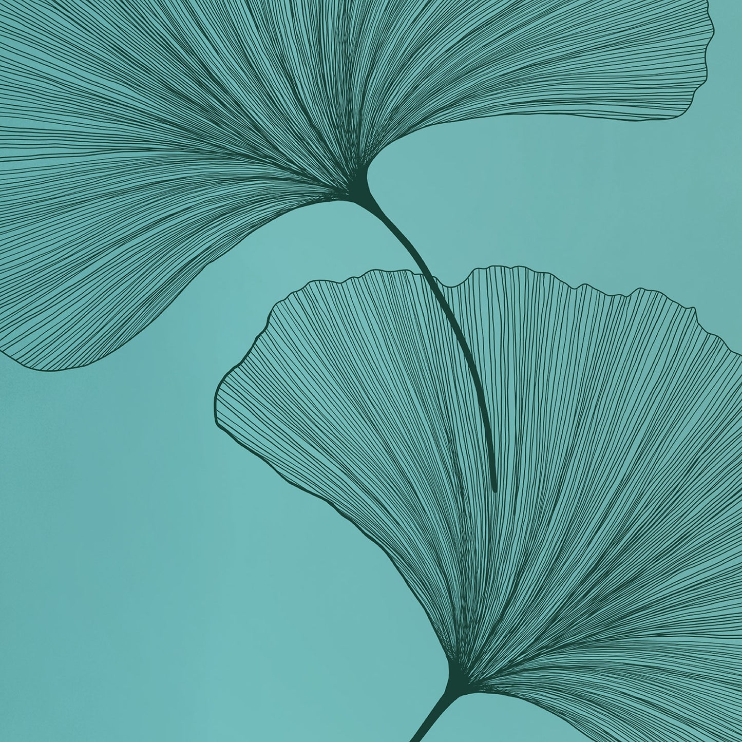 RUTSCHFESTE YOGAMATTE MINTGRÜN AUS PU-NATURKAUTSCHUK GINKGOS DEEP