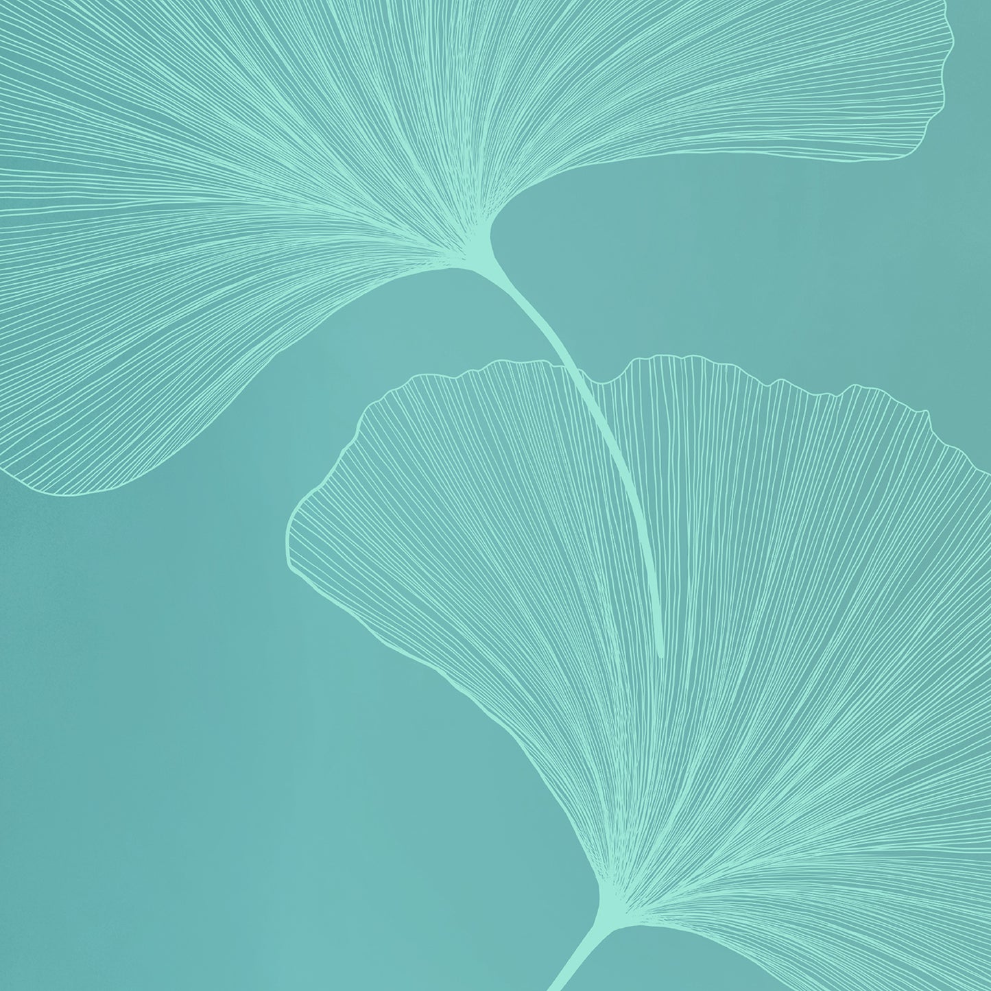 RUTSCHFESTE YOGAMATTE MINTGRÜN AUS PU-NATURKAUTSCHUK GINKGOS LIGHT