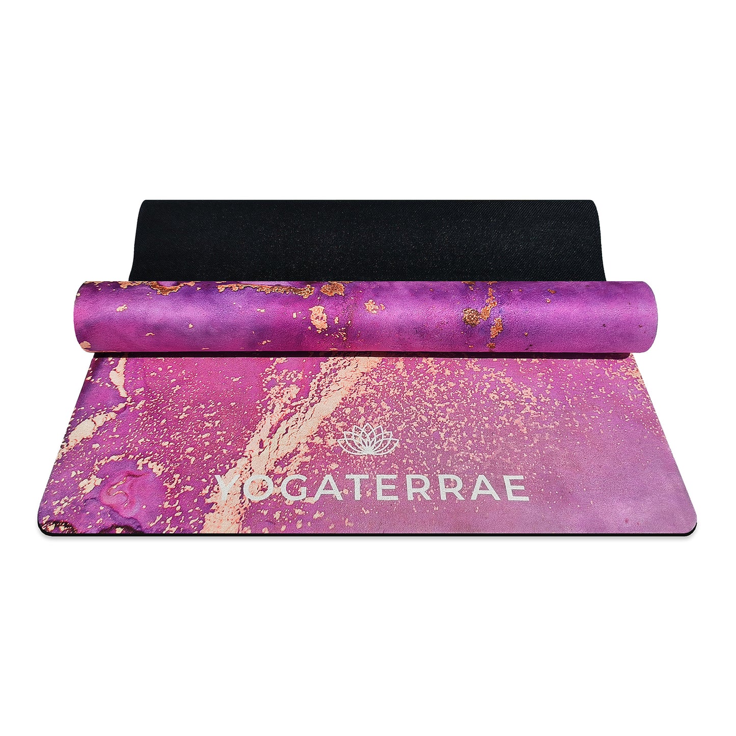SUEDE AND NATURAL RUBBER LAVANYA "VOYAGE" YOGA MAT (RENEWED OFFER)