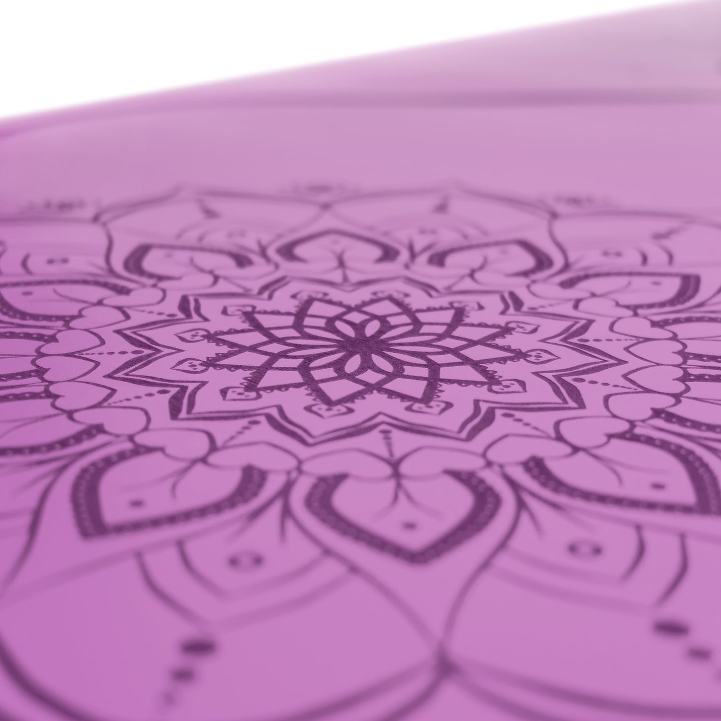 NON-SLIP YOGA MAT LAVENDER NATURAL PU-RUBBER MANDALA