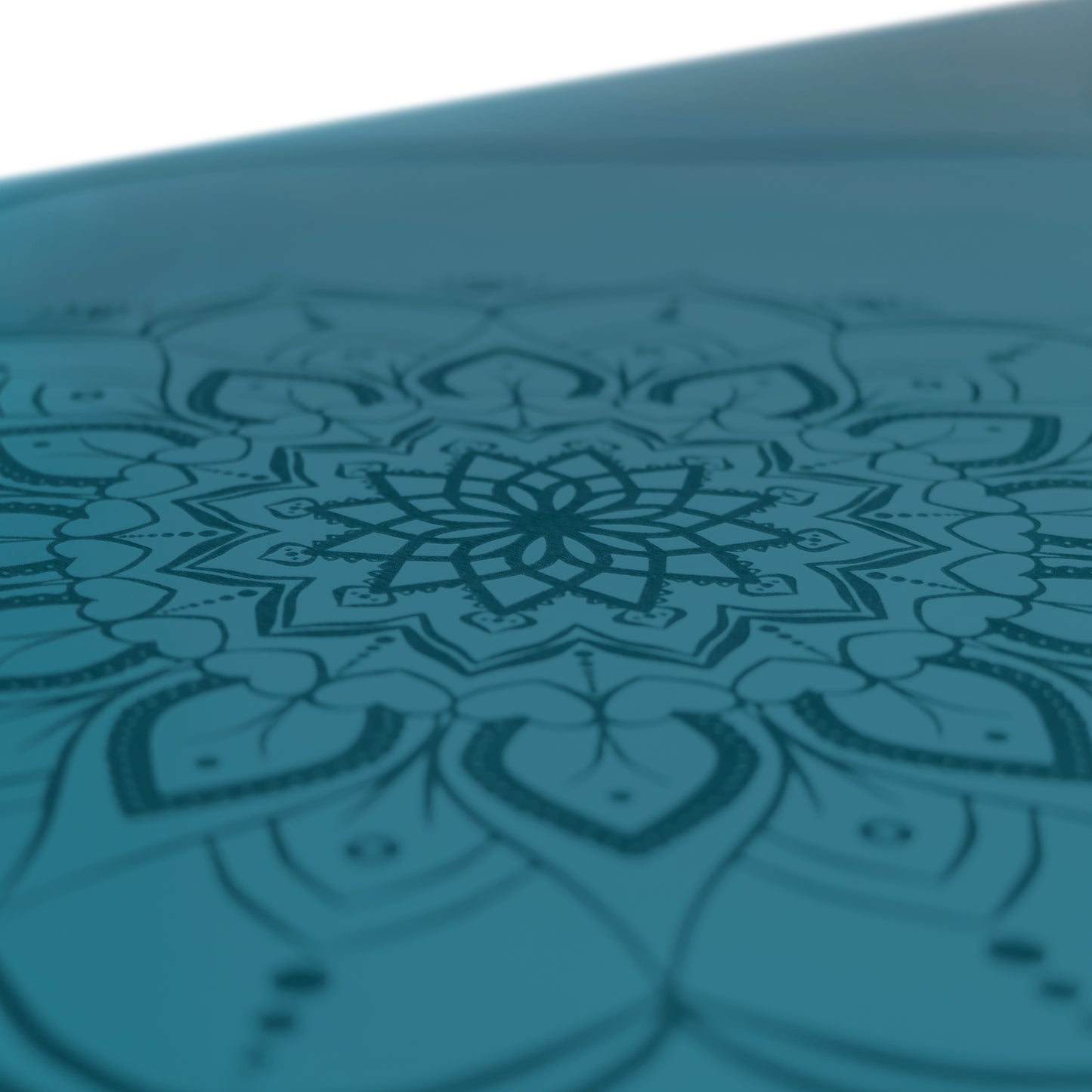 OCEAN BLUE NON-SLIP YOGA MAT MADE OF NATURAL PU-RUBBER MANDALA