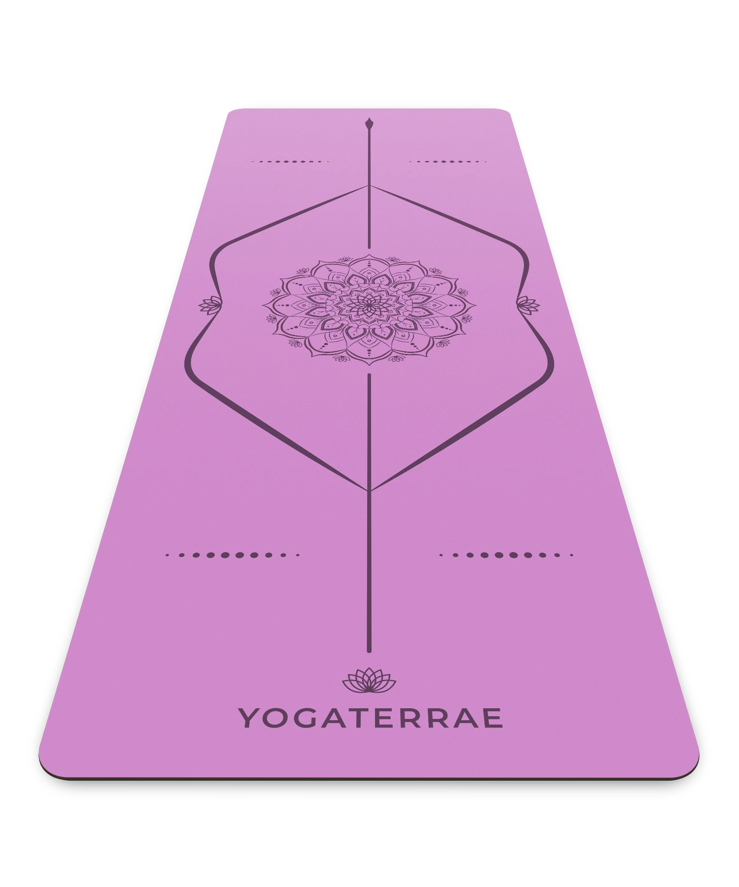 NON-SLIP YOGA MAT LAVENDER NATURAL PU-RUBBER MANDALA