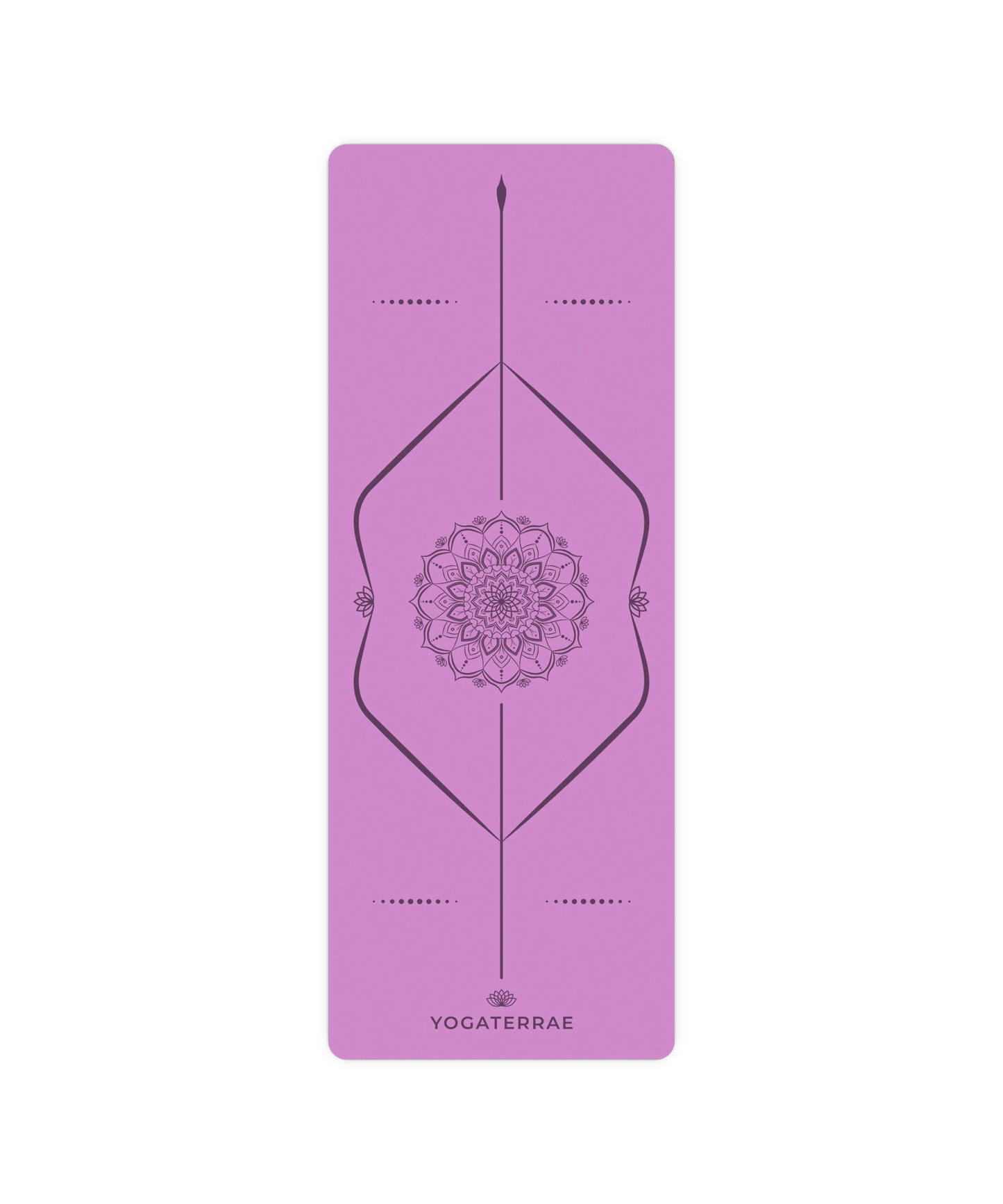 NON-SLIP YOGA MAT LAVENDER NATURAL PU-RUBBER MANDALA