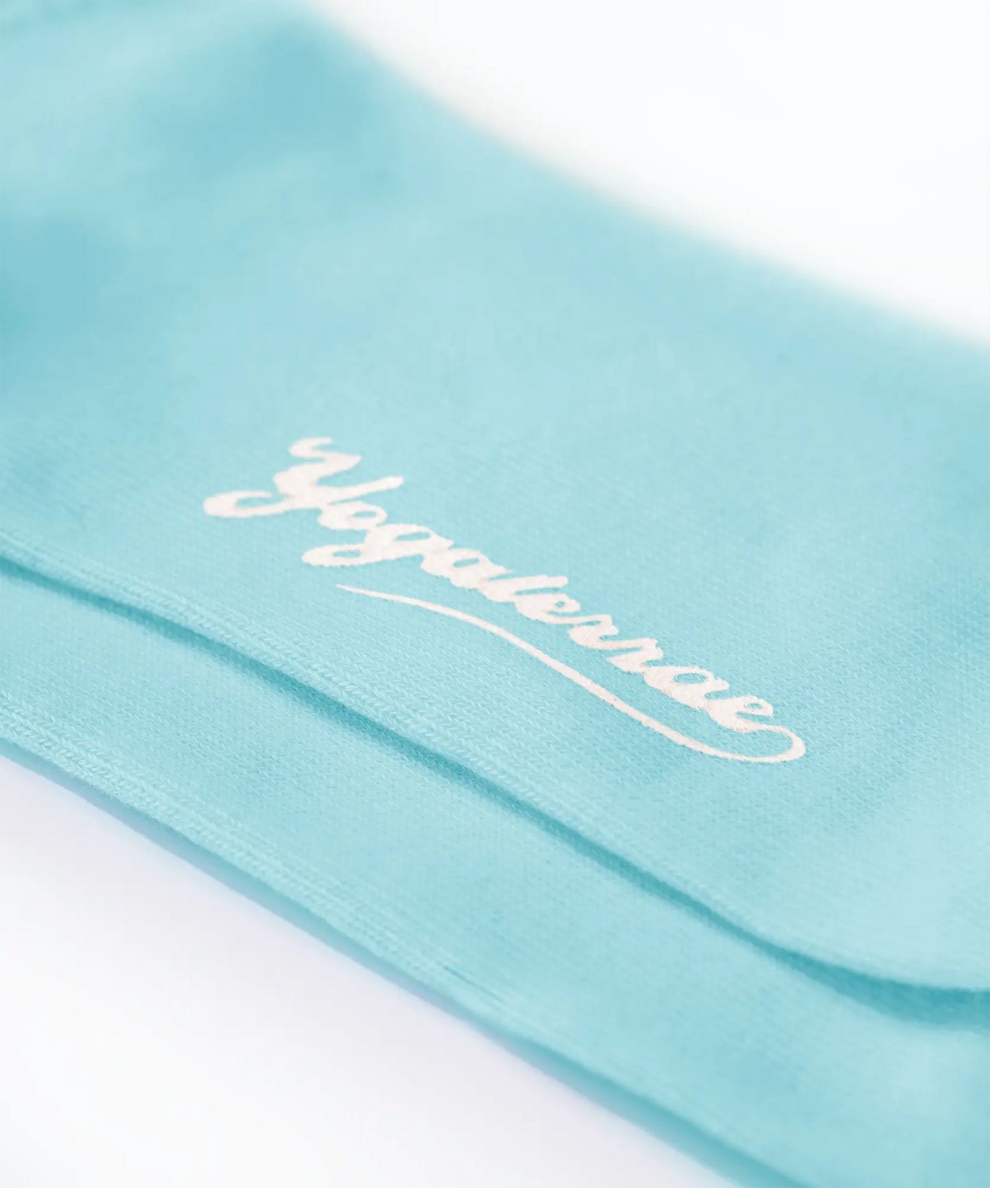 WOMEN'S SOCKS WITH WAVY EDGES, TURQUOISE