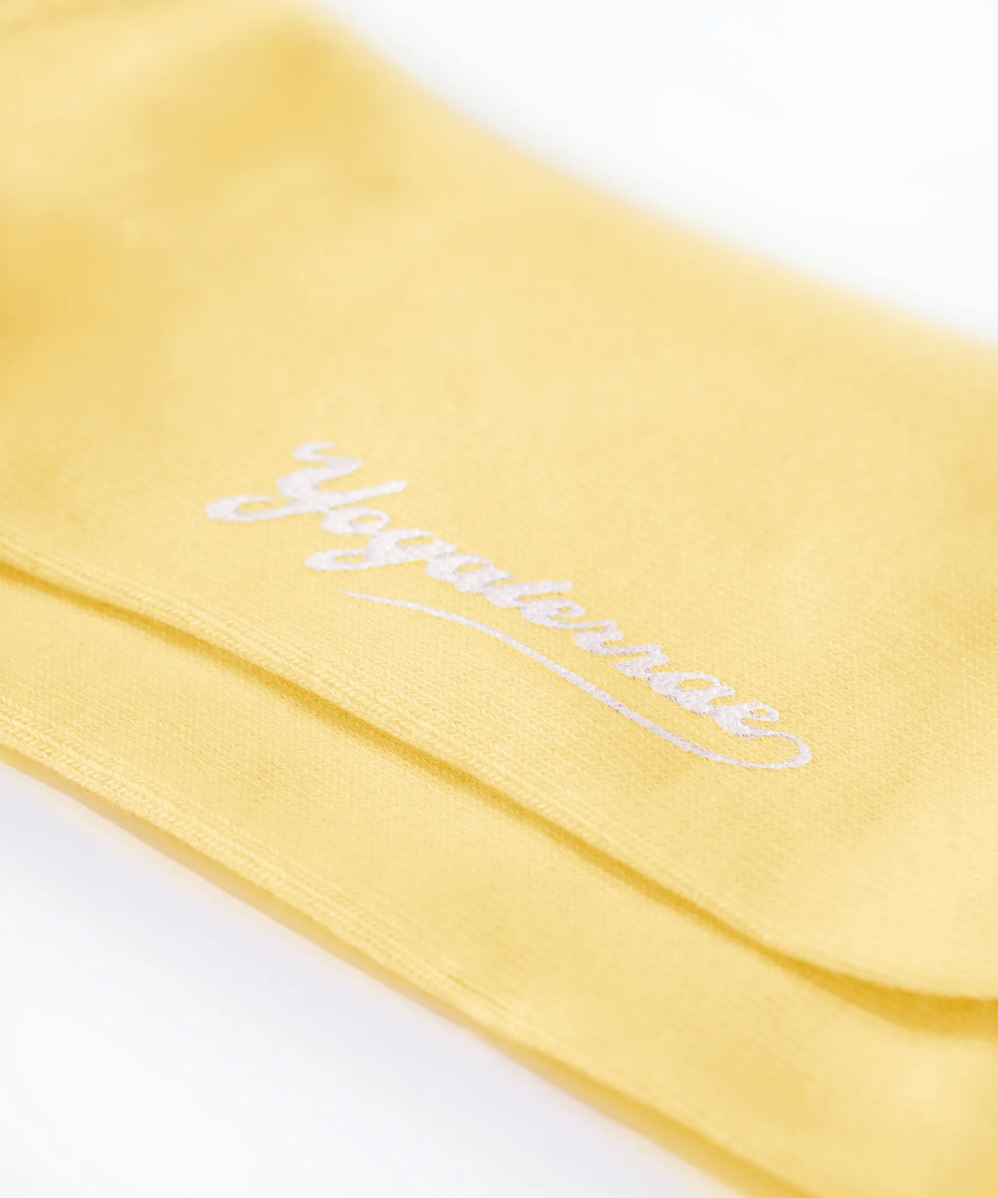 WOMEN'S SOCKS WITH WAVY EDGES, YELLOW