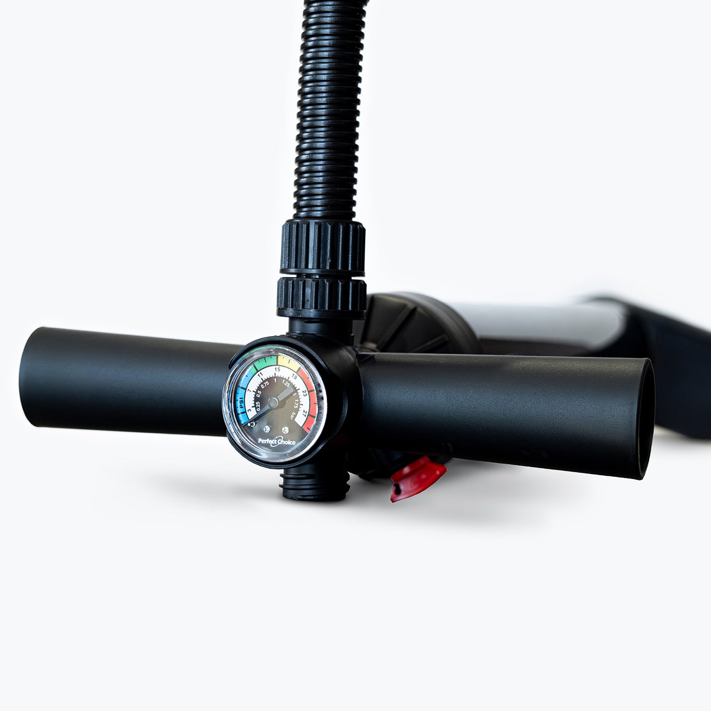 "Precise, easy-to-read, double-action air pump pressure gauge for Yogaterrae SUP boards".