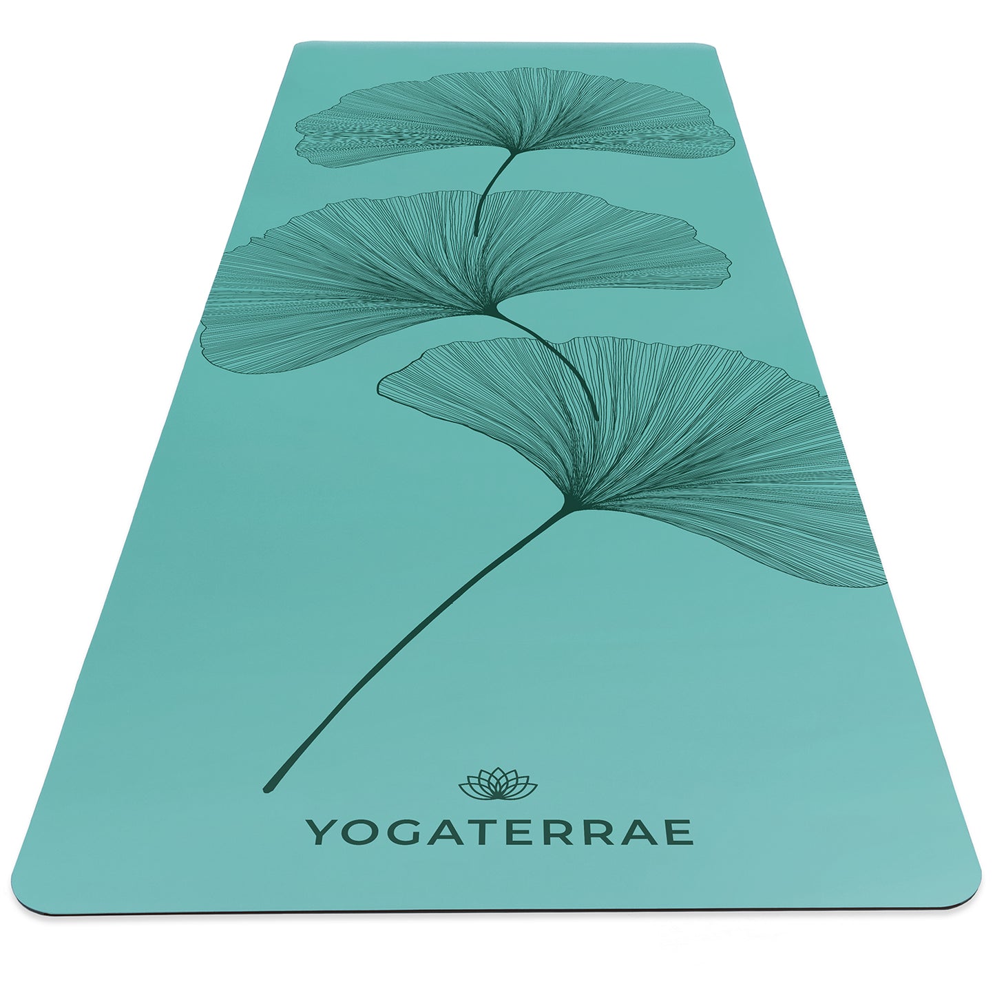 ESTERILLA DE YOGA GINKGOS VERDE MENTA INTENSO DE CAUCHO NATURAL (OFERTA RENOVADA)