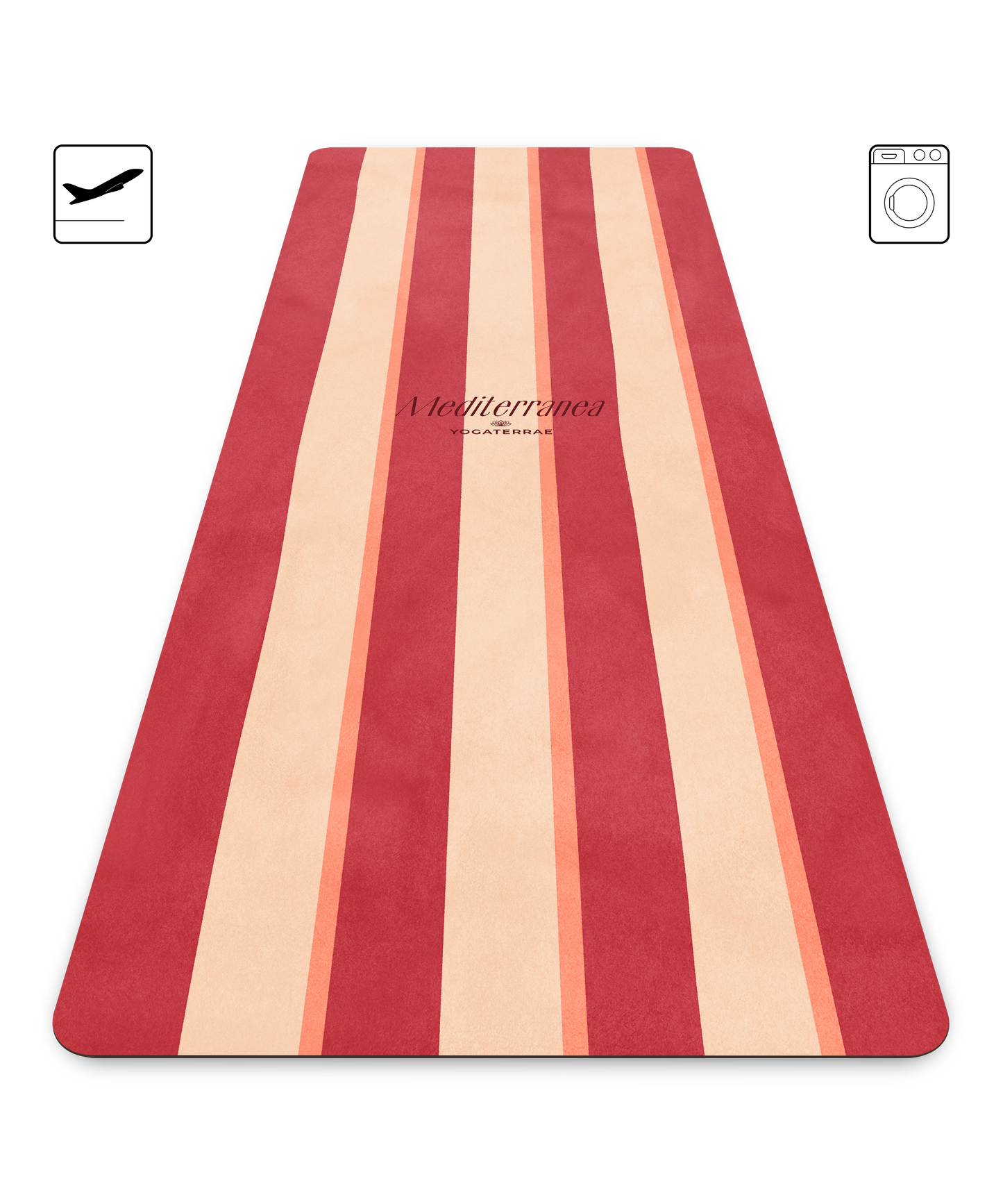 ESTERILLA DE YOGA DE VIAJE DE 1 MM DE MICROFIBRA ANTIDESLIZANTE POSITANO – MEDITERRÁNEA