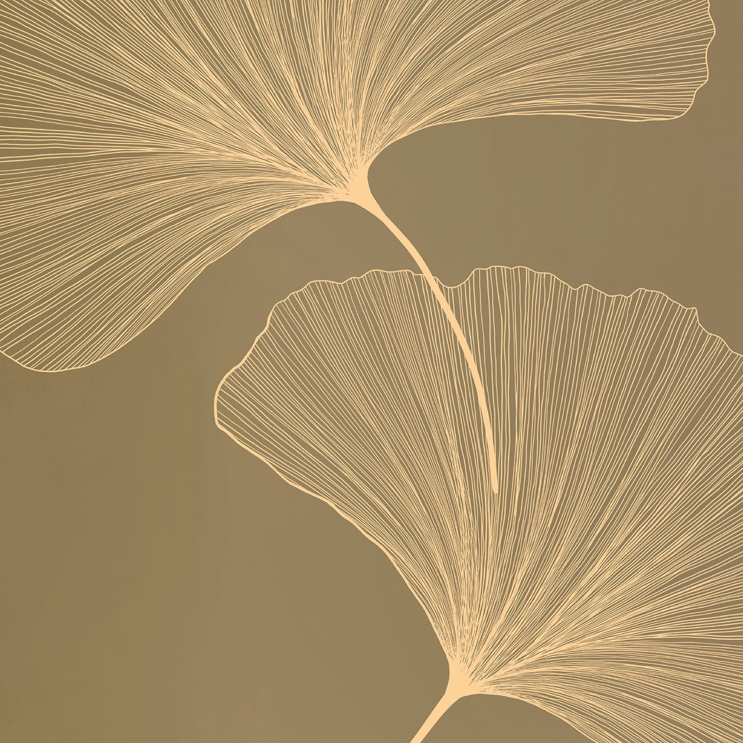 ESTERILLA DE YOGA ANTIDESLIZANTE BRONCE OLIVA NATURAL PU-CAUCHO GINKGOS LUZ