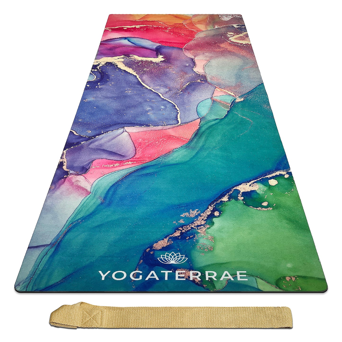 TAPPETINO YOGA IN MICROFIBRA SCAMOSCIATA E GOMMA NATURALE DHYANA COMFORT