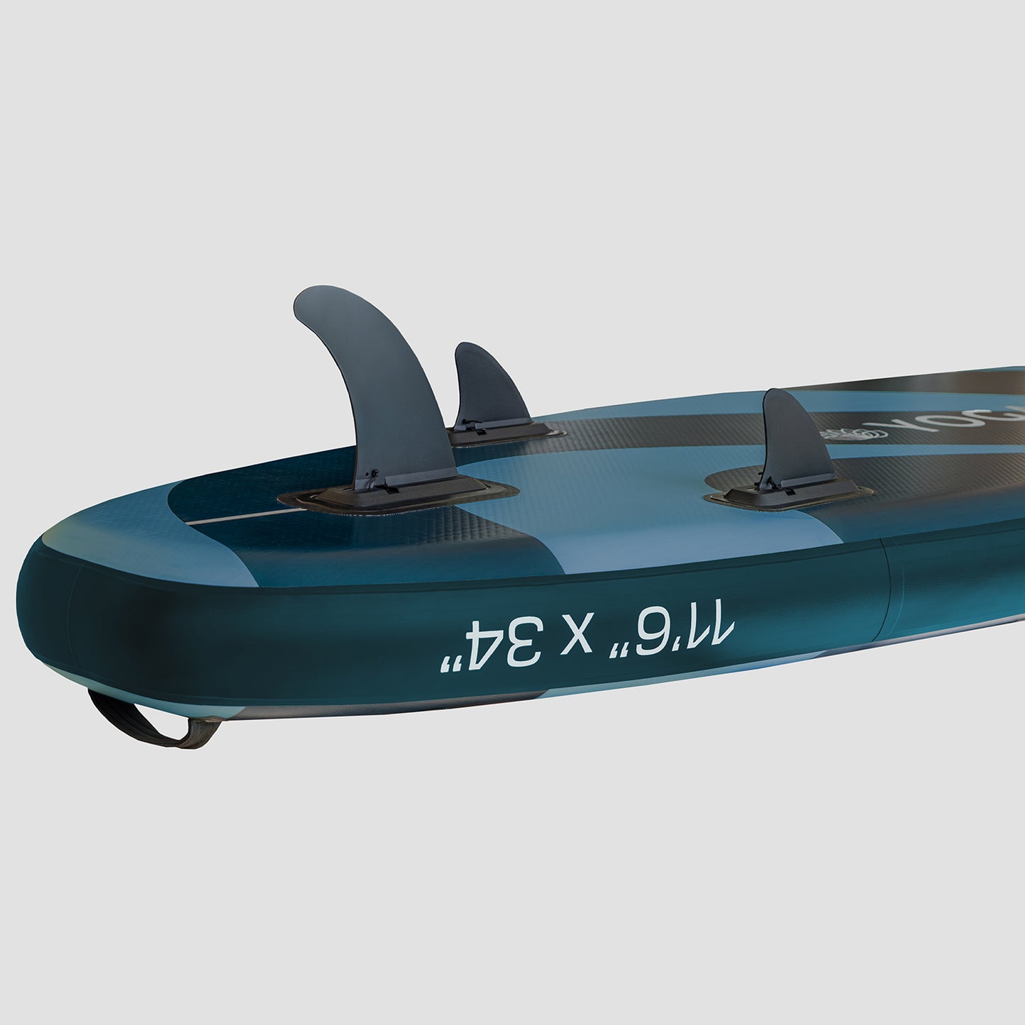"3 pinne premium per una buona manovrabilità e una planata fluida SUP Yogaterrae 11'6", impugnatura ergonomica, design Wave"