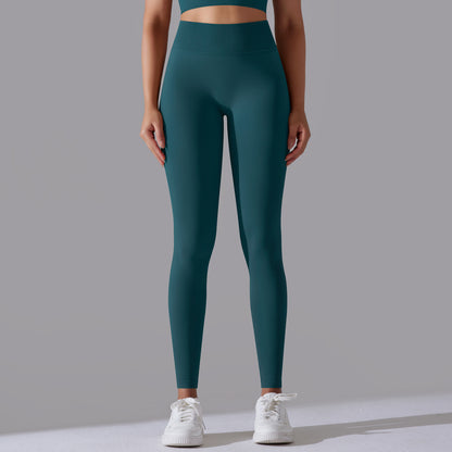 LEGGING FEMME BLEU ÉMERAUDE MAINTIEN ET CONFORT POUR YOGA-FITNESS-PILATES
