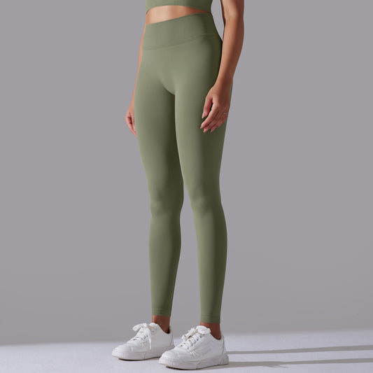 LEGGING FEMME KAKI OLIVE MAINTIEN ET CONFORT POUR YOGA-FITNESS-PILATES