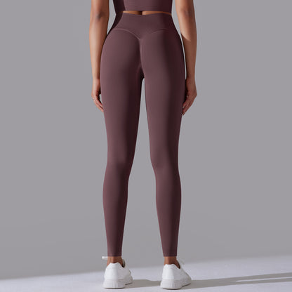 LEGGING FEMME PRUNE MAINTIEN ET CONFORT POUR YOGA-FITNESS-PILATES