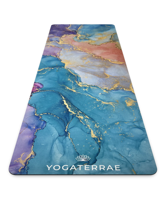TAPIS DE YOGA MICROFIBRE SUÉDÉE ET CAOUTCHOUC NATUREL ANANDA VOYAGE