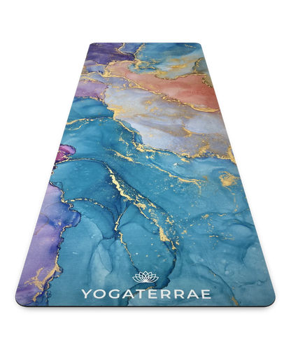 TAPIS DE YOGA MICROFIBRE SUÉDÉE ET CAOUTCHOUC NATUREL ANANDA VOYAGE AVEC SAC