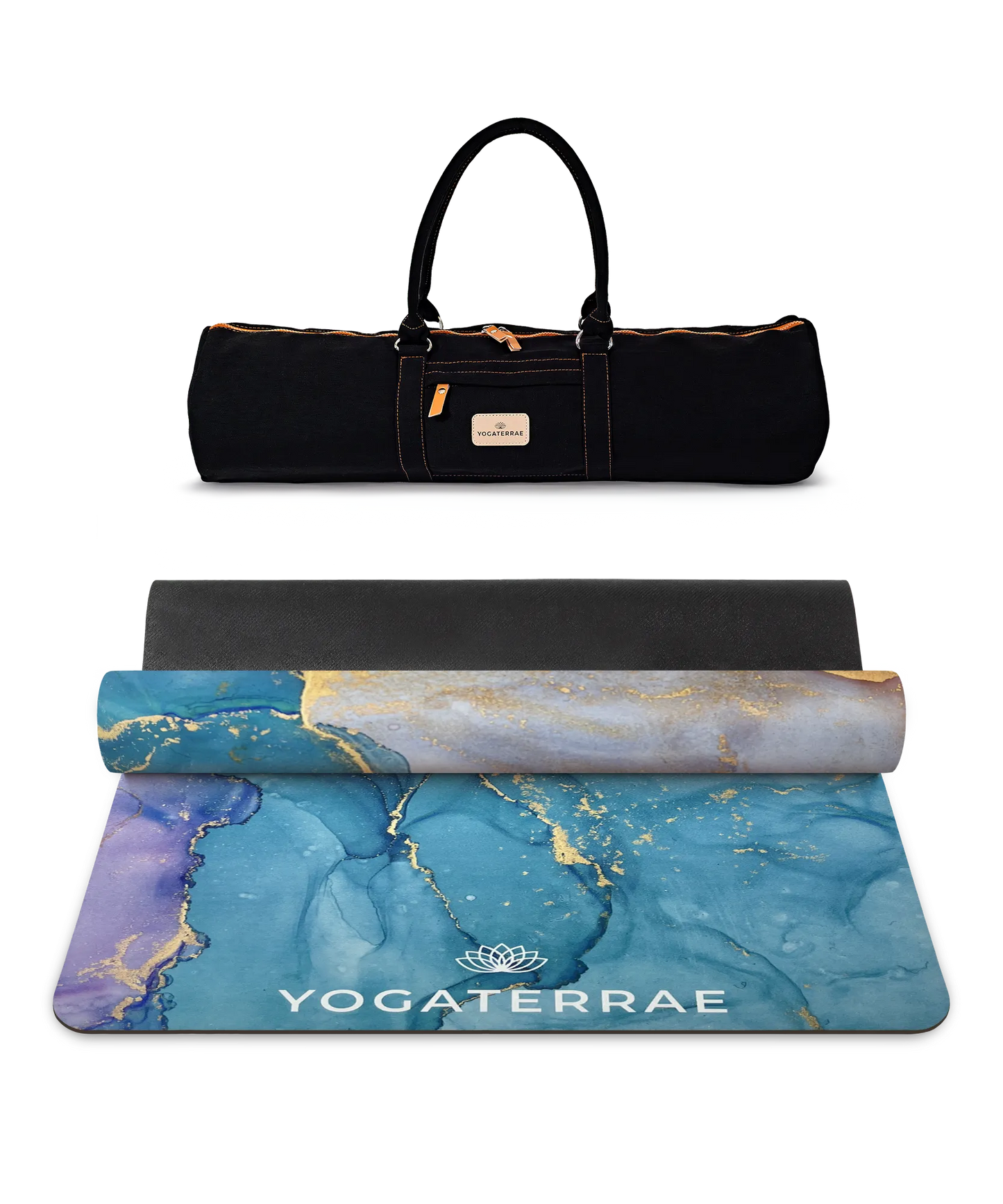 TAPIS DE YOGA MICROFIBRE SUÉDÉE ET CAOUTCHOUC NATUREL ANANDA VOYAGE AVEC SAC