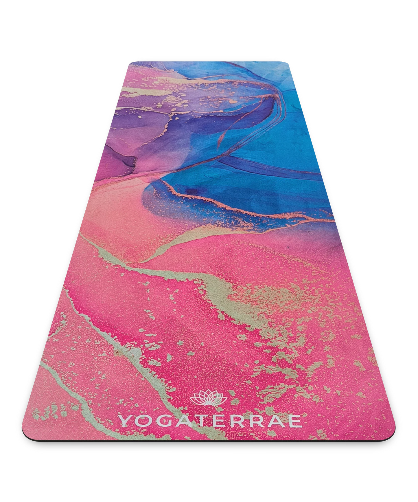 YOGAMATTE MIKROFASER VELOURSLEDER UND NATURKAUTSCHUK ARAVINDA KOMFORT