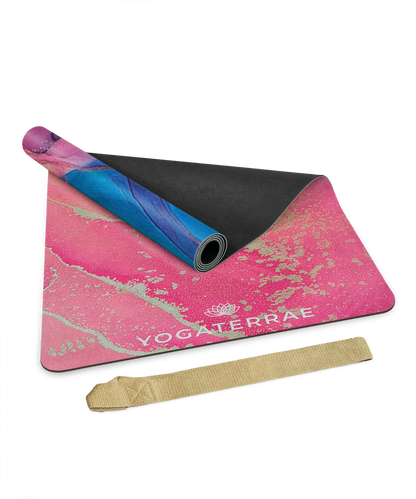 YOGAMATTE MIKROFASER VELOURSLEDER UND NATURKAUTSCHUK ARAVINDA KOMFORT