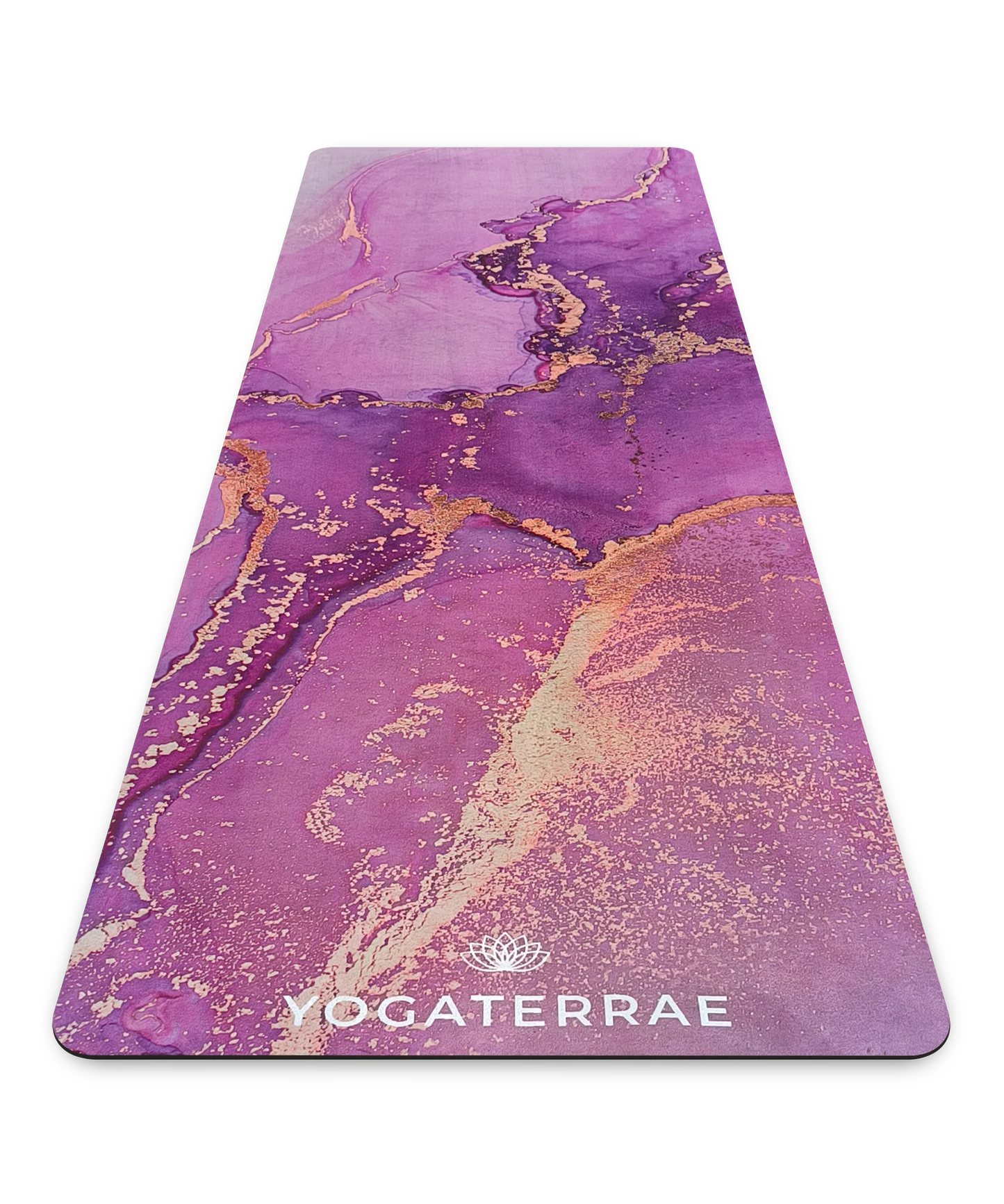 YOGAMATTE AUS MIKROFASER-VELOURS UND NATURKAUTSCHUK LAVANYA KOMFORT MIT TASCHE