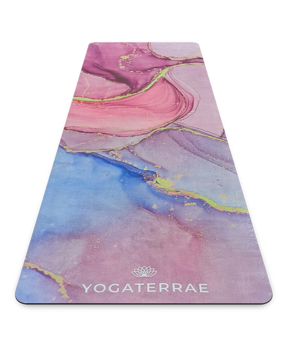 YOGAMATTE AUS MIKROFASER-VELOURS UND NATURKAUTSCHUK RATNA COMFORT