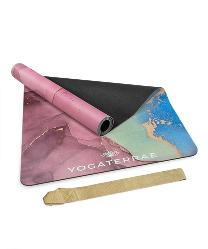YOGAMATTE MIKROFASER VELOURSLEDER UND NATURKAUTSCHUK SVAPNAJAL KOMFORT