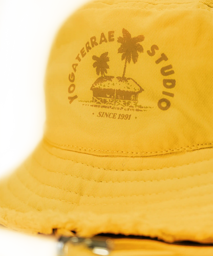 BOB BOHÈME CHIC COTON JAUNE ANDALOU LARGES BORDS EFFILOCHÉS