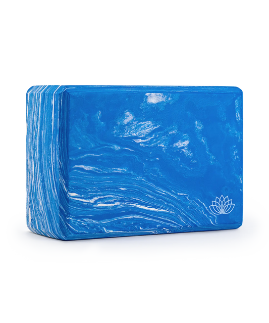 BRIQUE DE YOGA ANTIDÉRAPANTE – EVA BLEU CIEL
