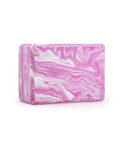 BRIQUE DE YOGA ANTIDÉRAPANTE ET LÉGÈRE EN EVA ROSE FLAMINGO