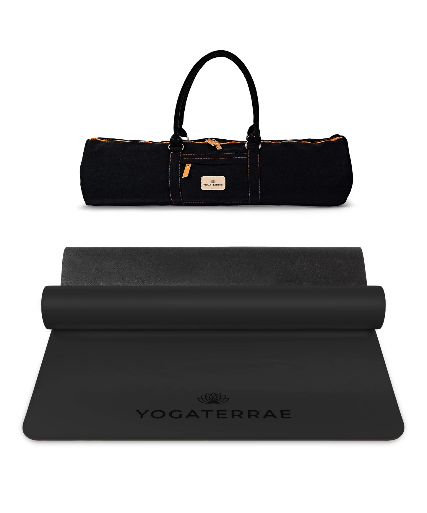 TAPPETINO YOGA EXPERT NERO IN GOMMA NATURALE CON BORSA