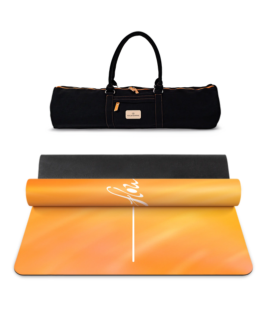 TAPIS DE YOGA ANTIDÉRAPANT PU-CAOUTCHOUC NATUREL ANANDA AVEC SAC