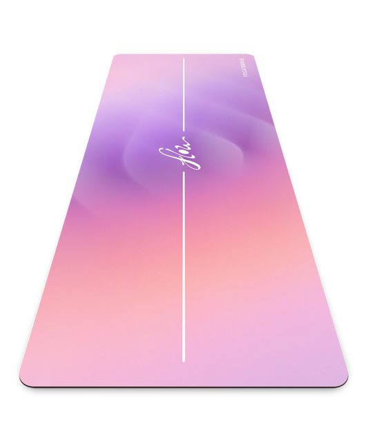 TAPIS DE YOGA ANTIDÉRAPANT PU-CAOUTCHOUC NATUREL DHYANA