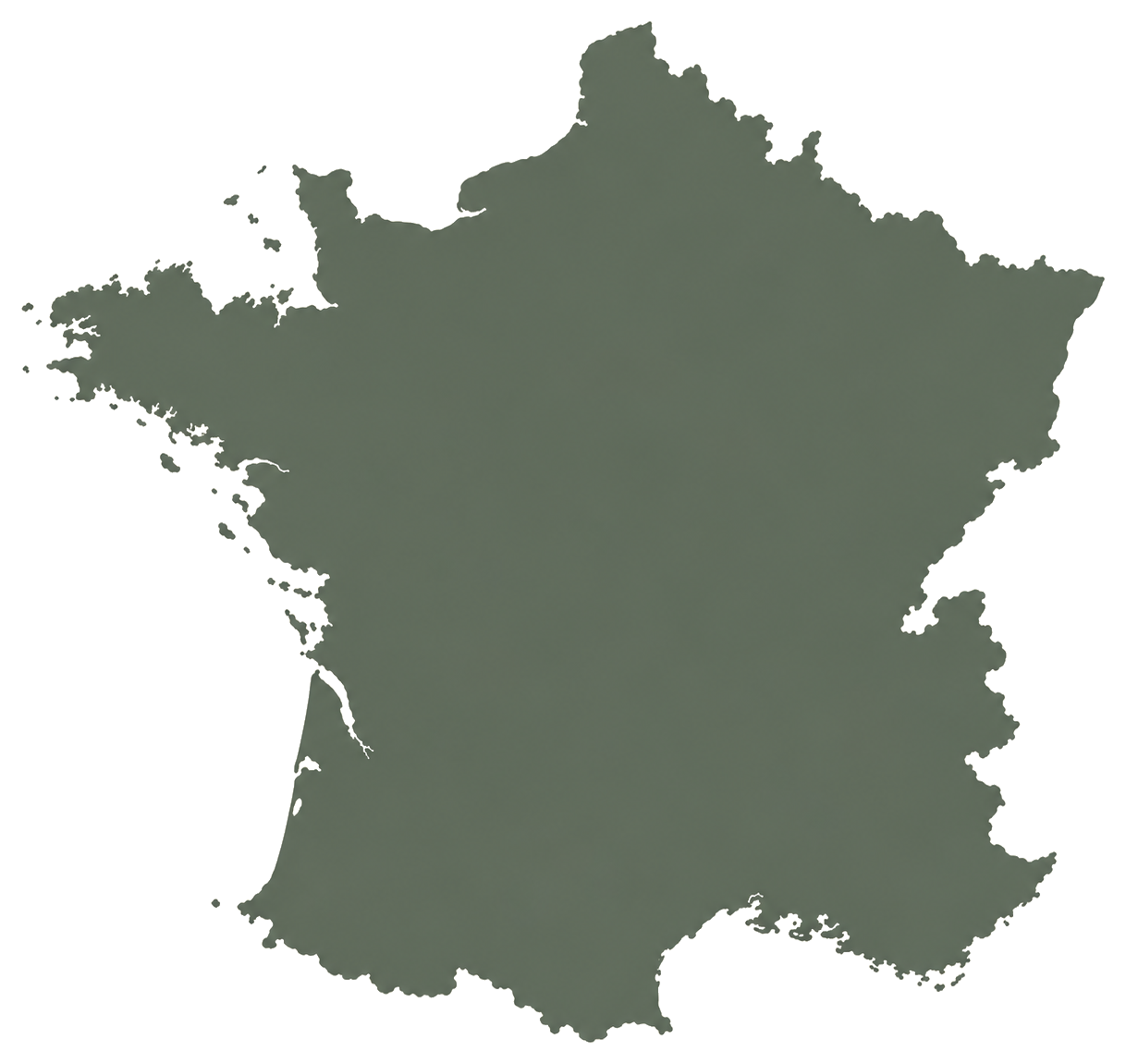 Silhouette de la France métropolitaine