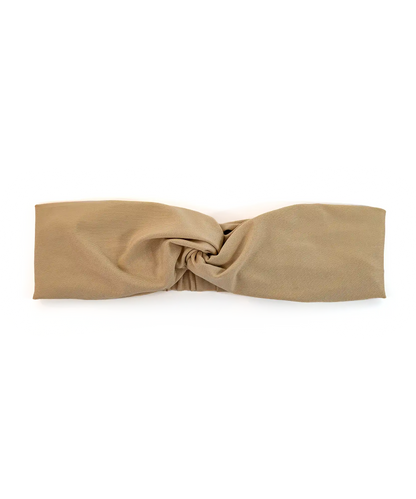 BANDEAU TURBAN TWISTÉ BEIGE