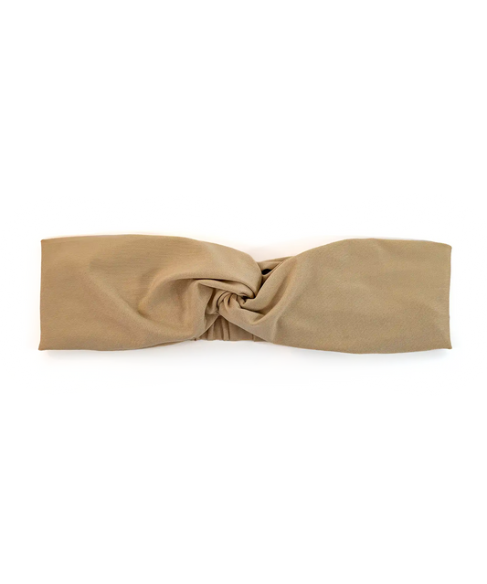 BANDEAU TURBAN TWISTÉ BEIGE